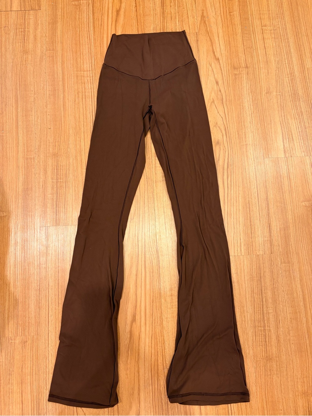aerie Chocolate Brown High-Rise Flare Leggings